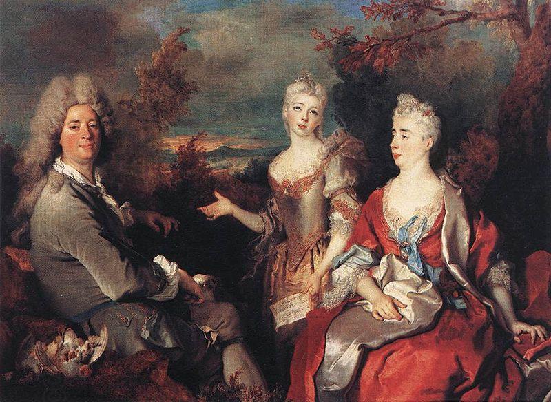 Nicolas de Largilliere Portrait de famille oil painting picture